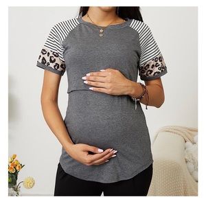 Shldybc Pregnant Women Maternity Shirt Large